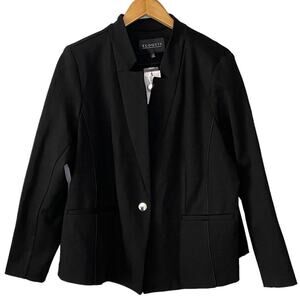 NWT Eloquii Blazer Jacket Black Womens size 22